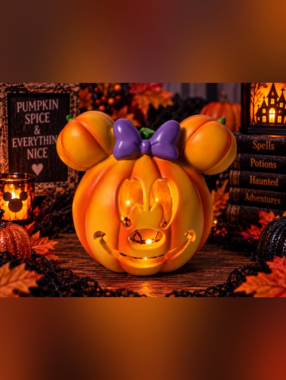Halloween Minnie Mouse Pumpkin